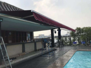 伸缩遮阳雨篷